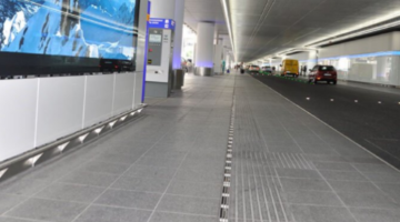 Airport drainage Arrivals level Frankfurt Terminal 1
