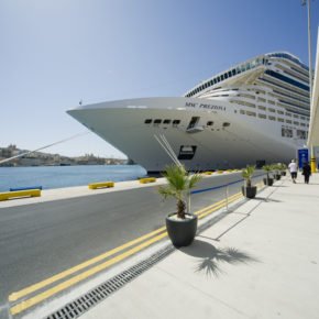 FASERFIX KS installed within passenger boarding for cruise ship